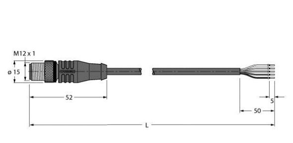 Aktuator- u. Sensorleitung HT-WAS4.5-5/S2430 Aktuator- u. Sensorleitung HT-WAS4.5-5/S2430