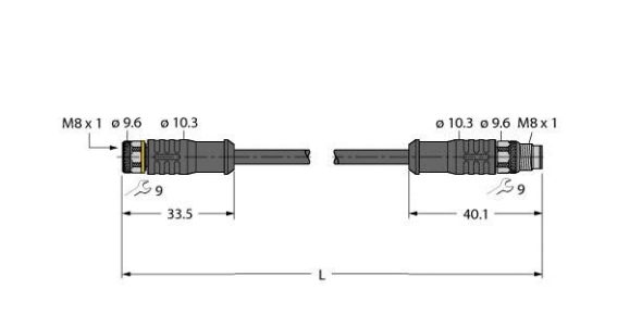 Aktuator- u. Sensorleitung PKGS3M0.6PSGS3M/TEL Aktuator- u. Sensorleitung PKGS3M0.6PSGS3M/TEL