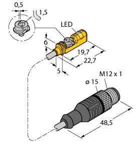 Magnetfeldsensor BIMUNTKAP7X0.3RS4 Magnetfeldsensor BIMUNTKAP7X0.3RS4