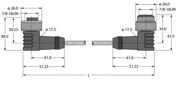 Spannungsversorgungsltg. WKM43-15-WSM43 Spannungsversorgungsltg. WKM43-15-WSM43