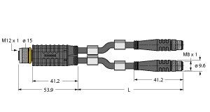 Zweifachverteiler VBRK4.42PSG3M1/1/TXL Zweifachverteiler VBRK4.42PSG3M1/1/TXL