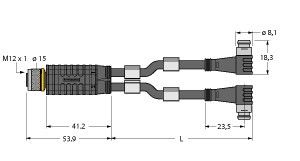 Zweifachverteiler VBRK4.42PSW3S2/2/TEL Zweifachverteiler VBRK4.42PSW3S2/2/TEL