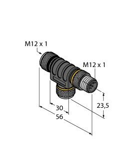 Zweifachverteiler VT2-FKM8-FKM8-FSM8 Zweifachverteiler VT2-FKM8-FKM8-FSM8