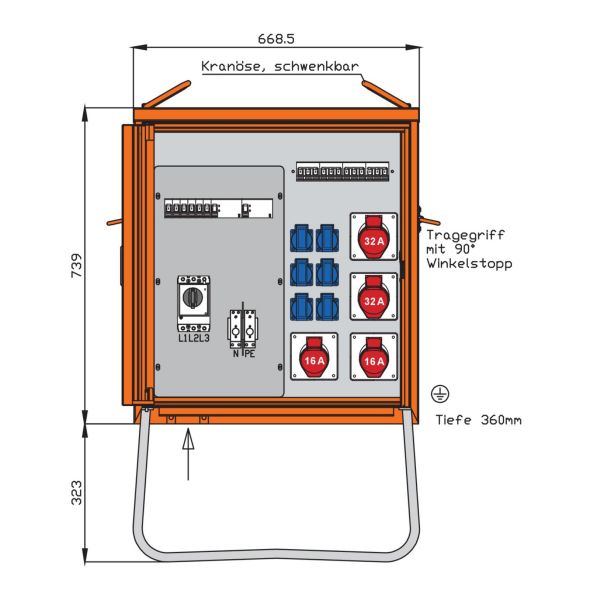 Verteilerschrank WV0315R1-K50