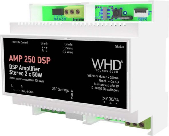 Stereo-Audioverstärker AMP250DSPHS gr Stereo-Audioverstärker AMP250DSPHS gr
