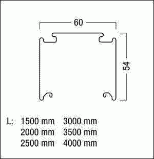 Tragschiene TECTON T4000 11+3 WH Tragschiene TECTON T4000 11+3 WH