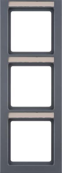 Rahmen 3-fach 10536086 anthrazit samt lackiert Rahmen 3-fach 10536086 anthrazit samt lackiert