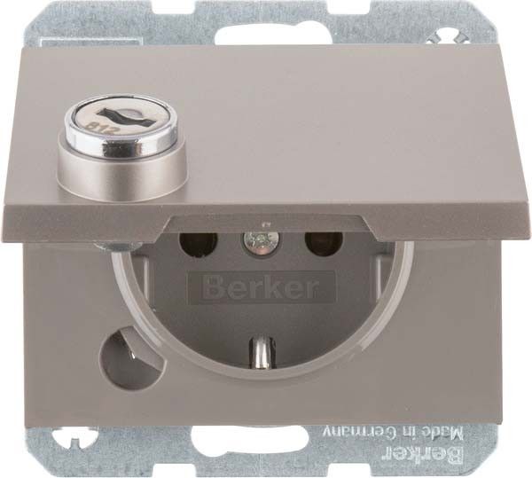 SCHUKO-Steckdose 41637004 edelstahl lackiert SCHUKO-Steckdose 41637004 edelstahl lackiert