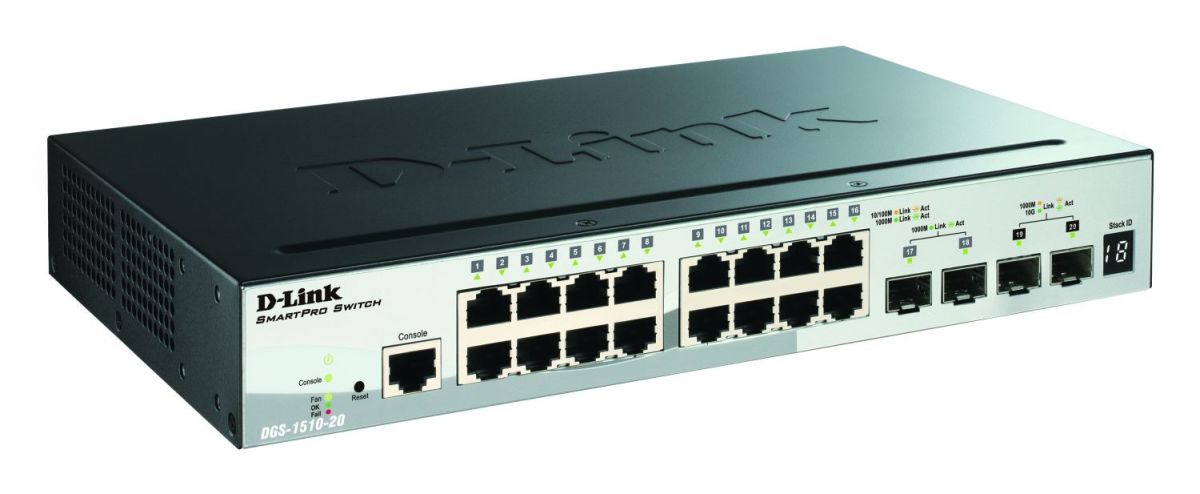 20-Port Gigabit Switch DGS-1510-20/E