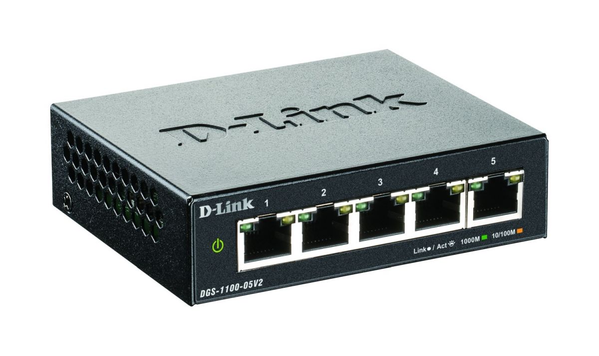 5-Port Gigabit SmartSwitch DGS-1100-05V2/E