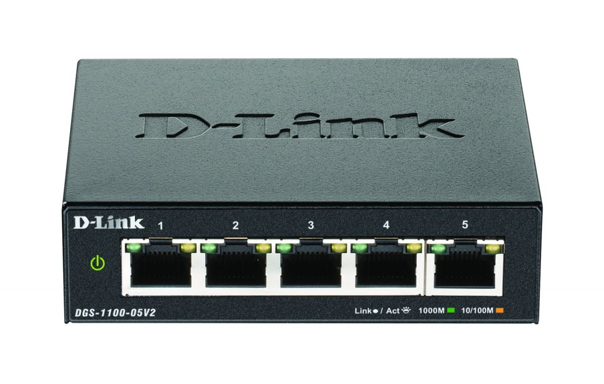 5-Port Gigabit SmartSwitch DGS-1100-05V2/E