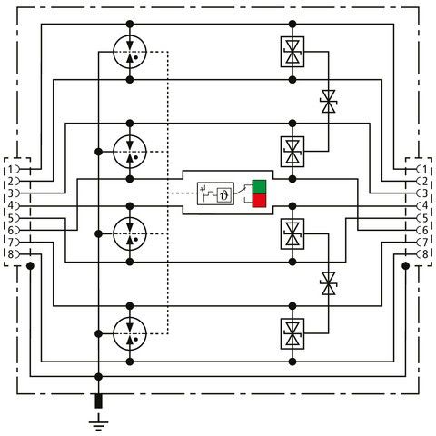 ÜS-Ableiter DEHNpatch DPA CL8 EA 4PPOE