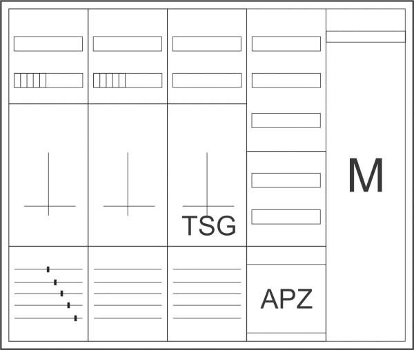 Zähler-Komplettschrank ZSD-ZZTVK-1100/APZ Zähler-Komplettschrank ZSD-ZZTVK-1100/APZ