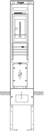 Zähleranschlusssäule ZAS202BE6 Zähleranschlusssäule ZAS202BE6