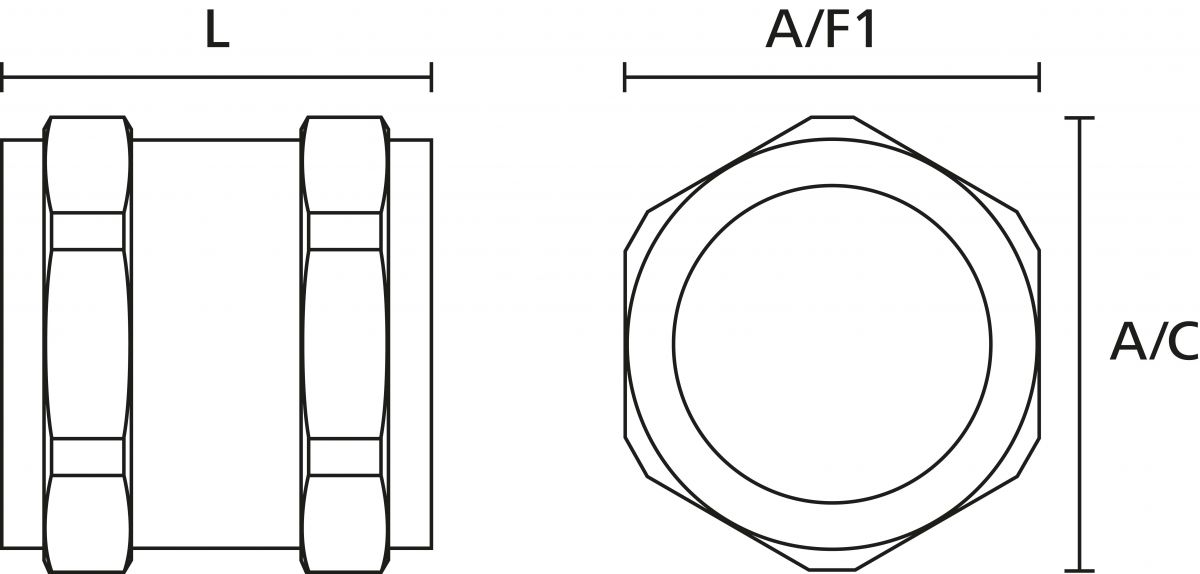 Schlauchverbinder ACP-M16 NPB ML 10