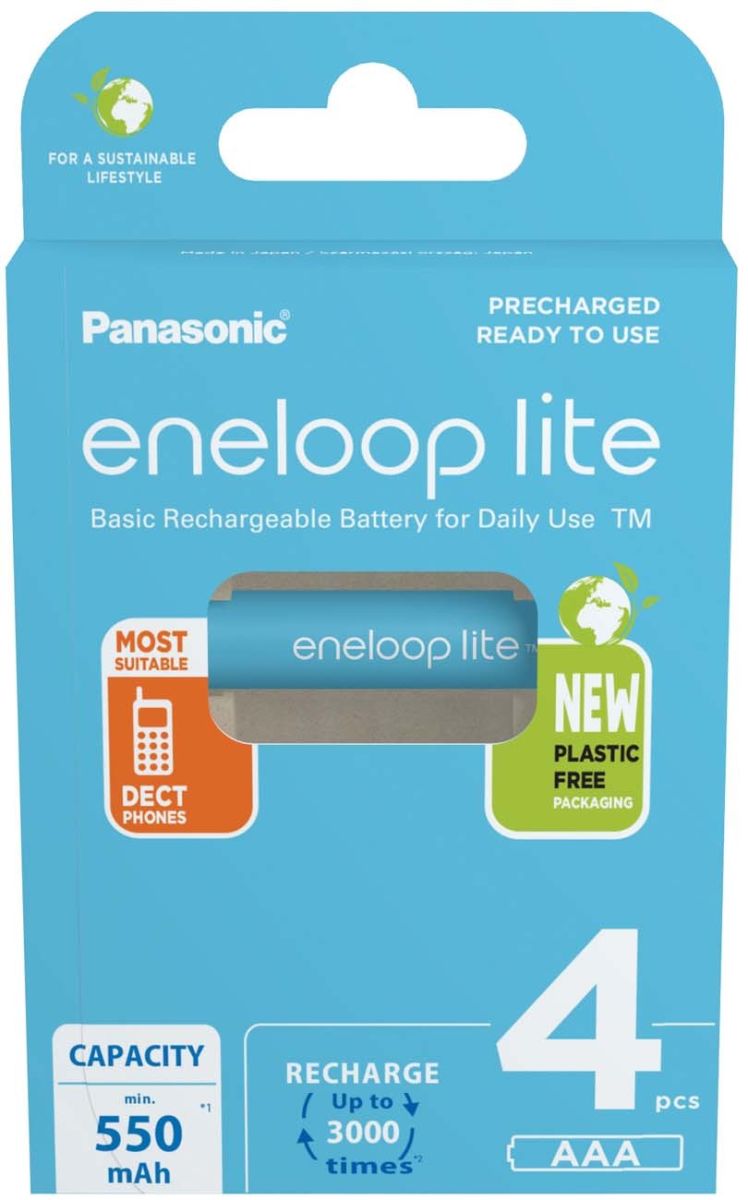Akku MicroAAA eneloop lite BK-4LCCE/4BE(VE4)
