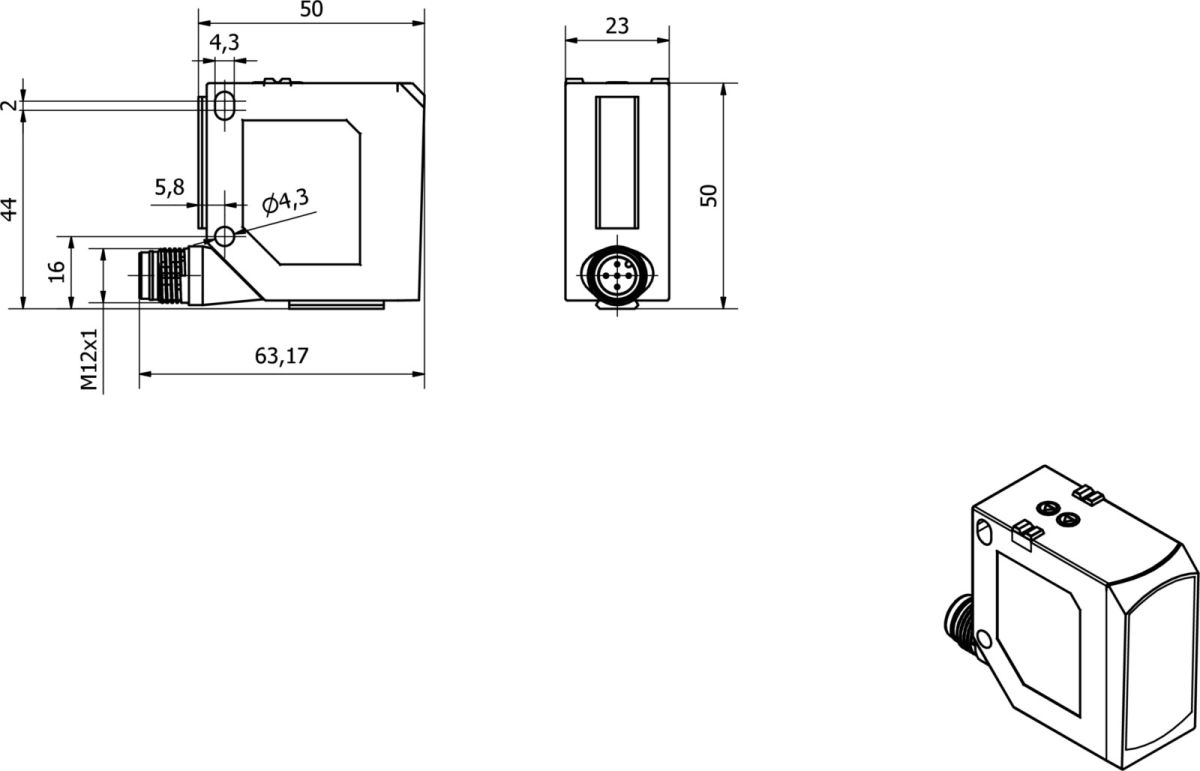 Sensor Laser, Taster PT230020