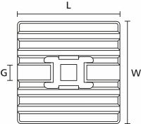 Klebesockel flexibel FMB4APTIPA66HSBK(10)