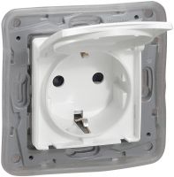 Schuko-Steckdose mit Klappdeckel 664532