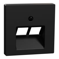 Zentralplatte 2f sw matt MEG4522-0403