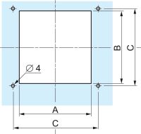 Entlüftungsblech NSYCAG104x95LM