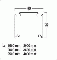 Tragschiene TECTON T3000 11+3 WH