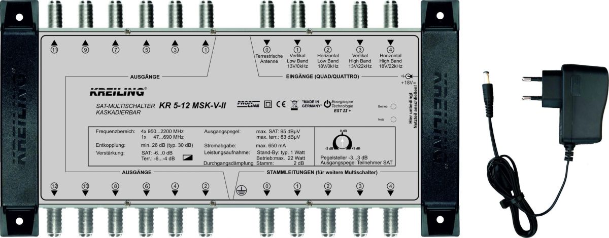 Multischalter kaskadierbar KR 5-12 MSK-III Multischalter kaskadierbar KR 5-12 MSK-III