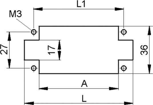 Rahmen f.Steckermodul MCR 10 S Rahmen f.Steckermodul MCR 10 S