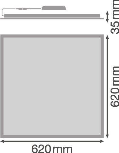 LED-Panel M625 PLCOMP625V33W840U19