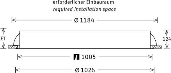LED-Einbauleuchte PLL271025302/DALI ws