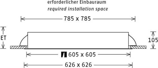 LED-Einbauleuchte PLL57625401/DALI si