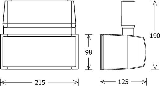 LED-Stromschienenstrahler EL 303.40.4 si