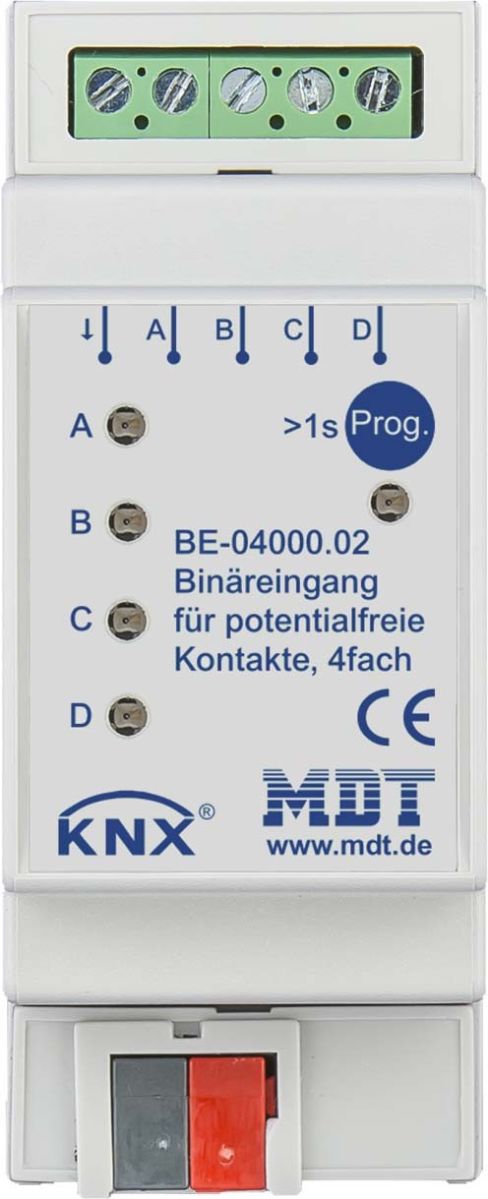 Binäreingang 4-fach 2TE BE-04000.02 Binäreingang 4-fach 2TE BE-04000.02