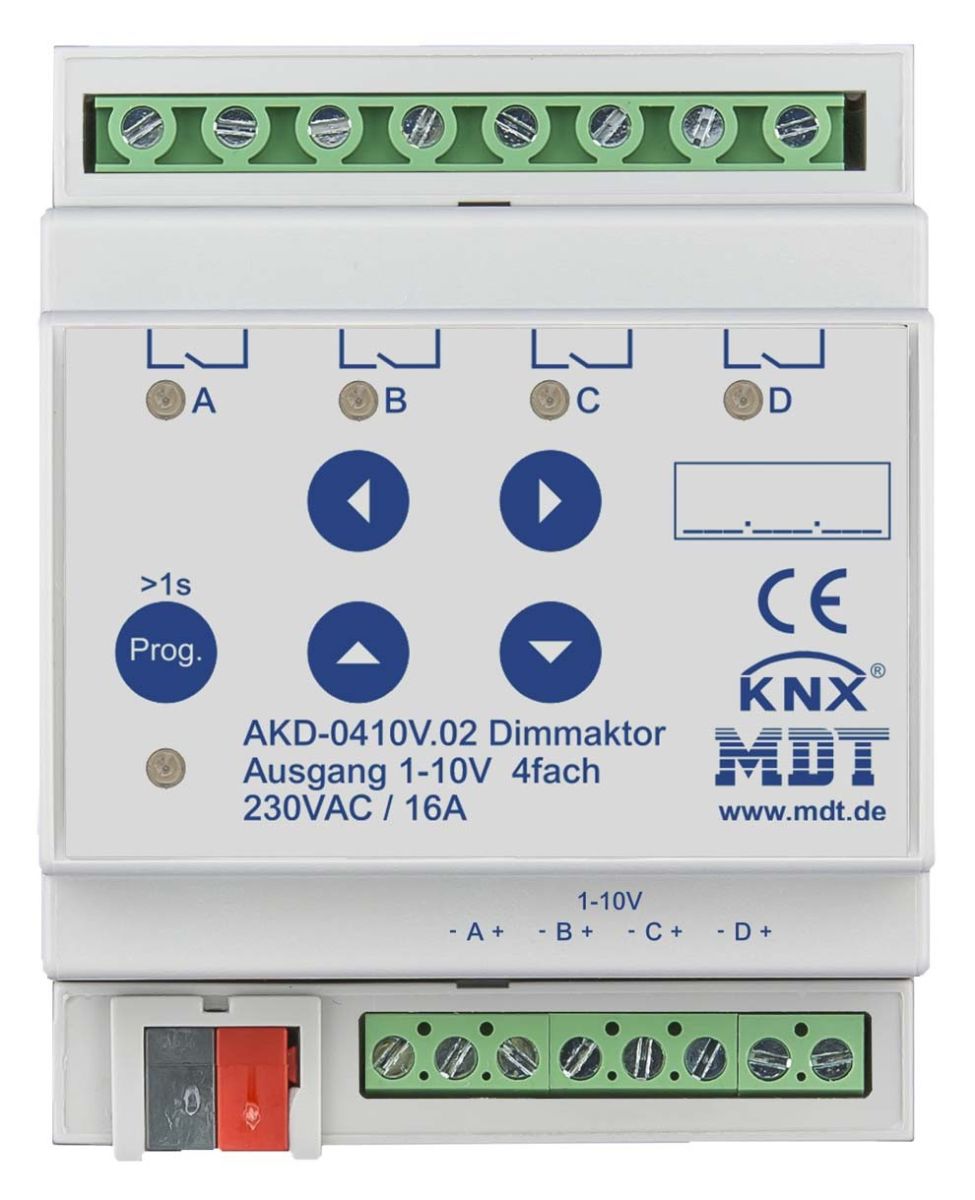 Dimmaktor 4-fach 4TE REG AKD-0410V.02 Dimmaktor 4-fach 4TE REG AKD-0410V.02