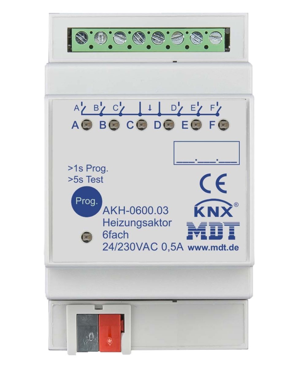 Heizungsaktor AKH-0600.03 3TE REG 24-230VAC 6-fach Heizungsaktor AKH-0600.03 3TE REG 24-230VAC 6-fach