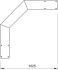 Bogen 90 Grad WLBF 90 165 FT