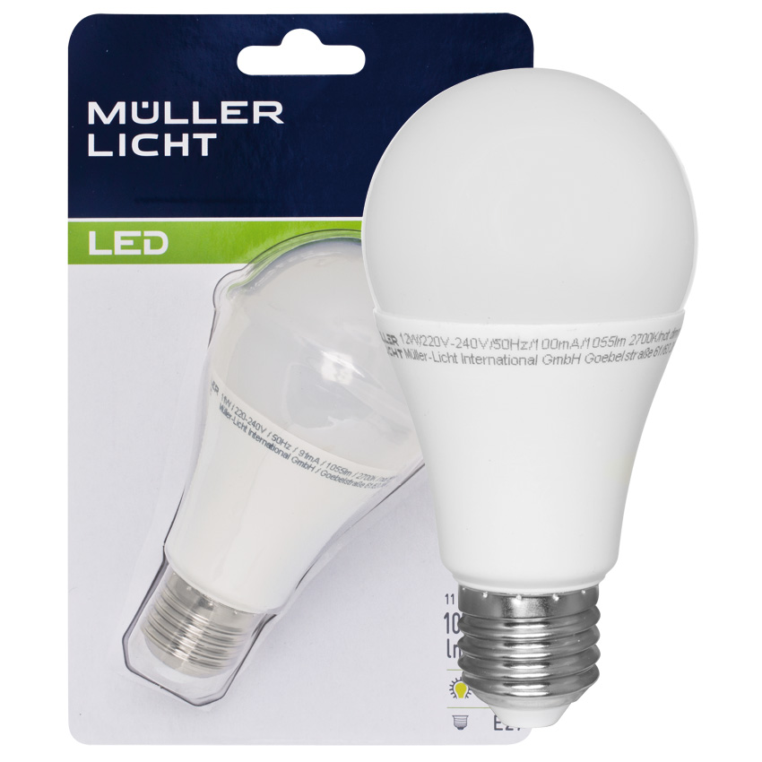 LED-Reflektorampe E27 2700K 11,0W 1055lm 