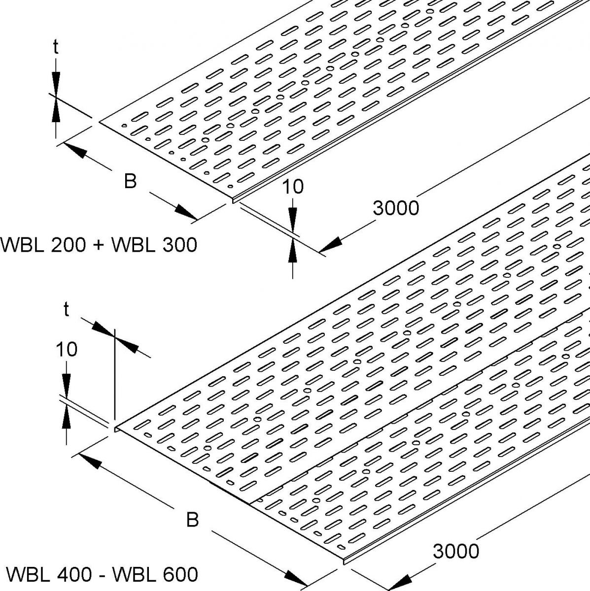 Einlegeblech WBL 600 F