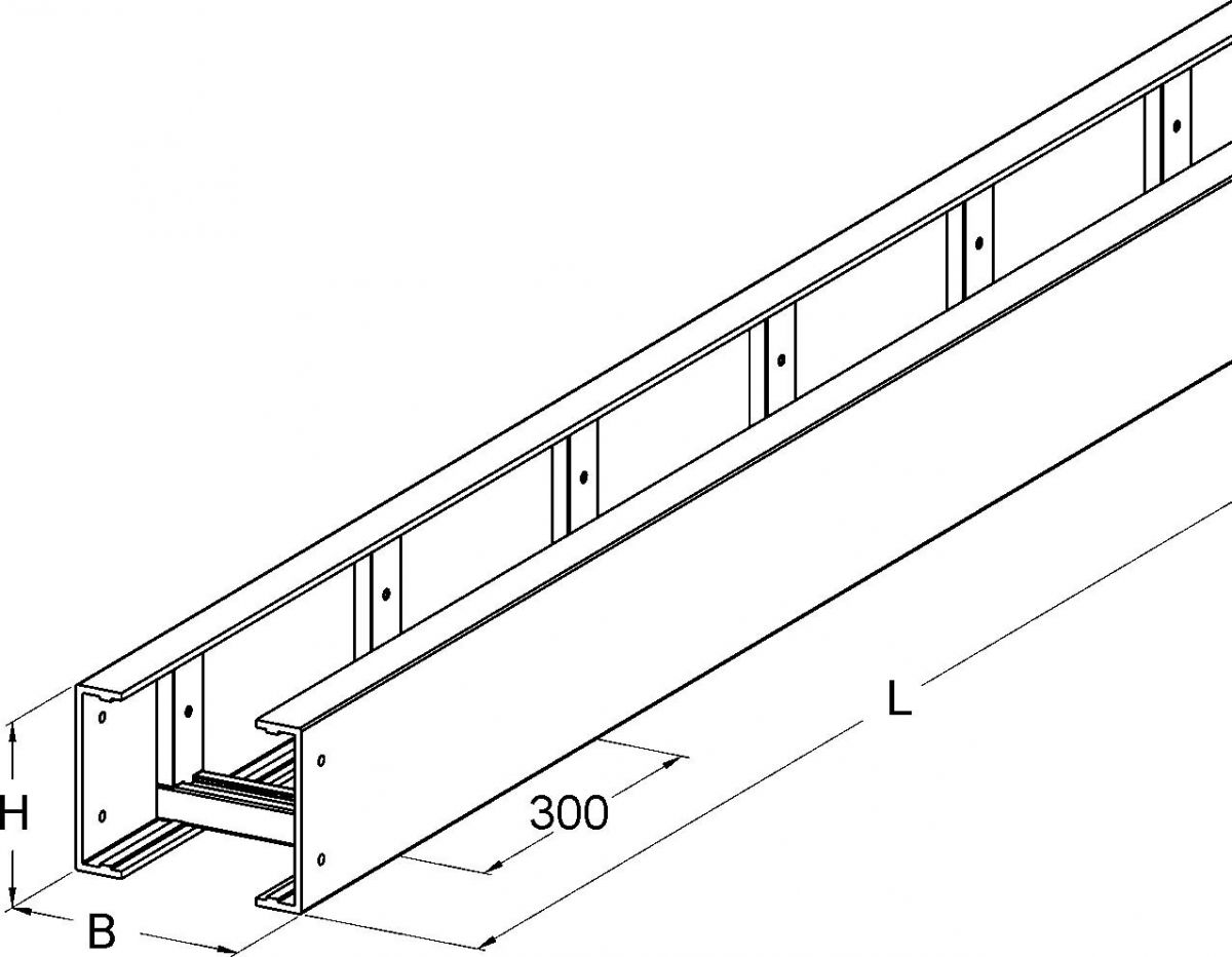 GFK-Kabelleiter UL 150.750/3