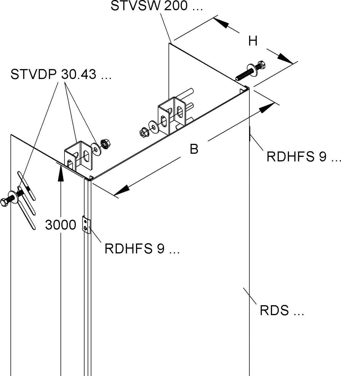 Steigetrassenverkleidung STVWA 400 F