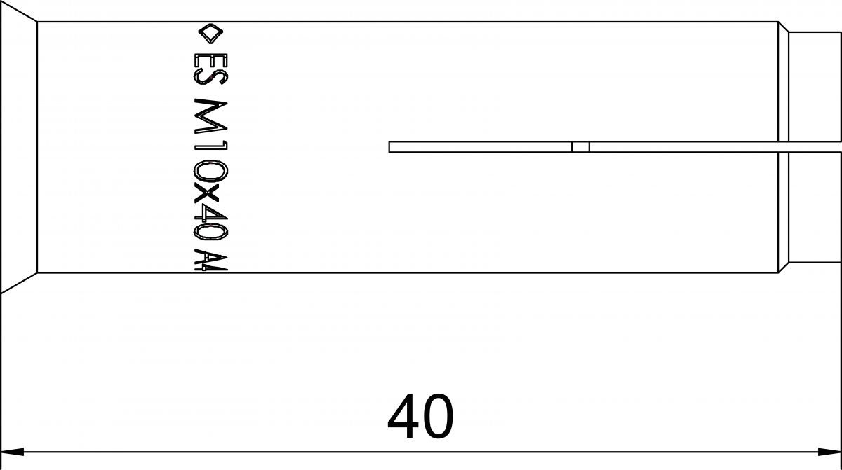 Einschlaganker ES ES M 10x40 A4