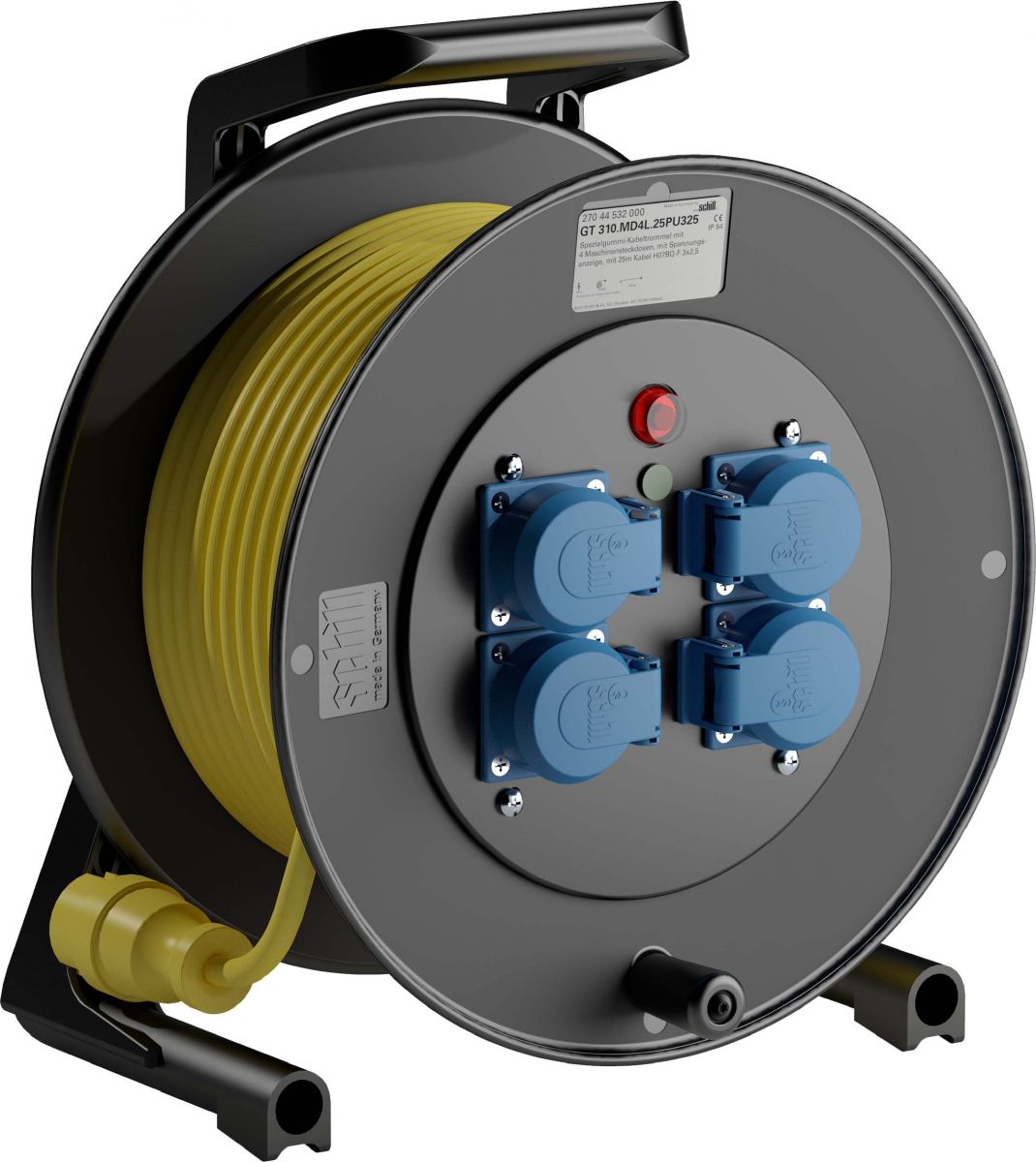 Spezialgummi-Kabeltrommel GT 310.MD4L.25PU325 Spezialgummi-Kabeltrommel GT 310.MD4L.25PU325