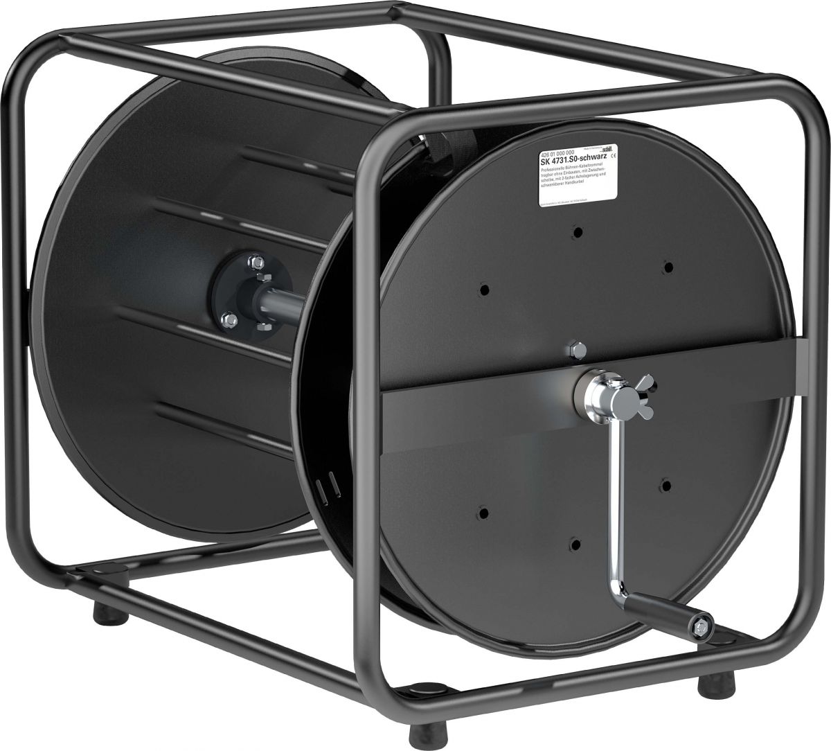 Stahlblech-Kabeltrommel SK 4731.S0-schwarz Stahlblech-Kabeltrommel SK 4731.S0-schwarz