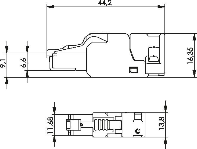 RJ45-Steckverbinder 100023056