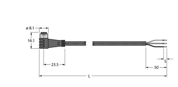 Aktuator- u. Sensorleitung PKW3S-2/TEL
