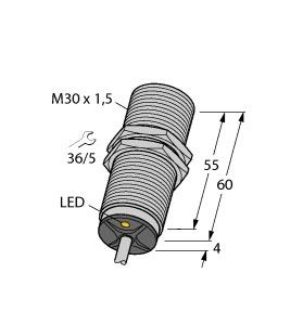 Sensor induktiv BI15-M30-AN6X 7M