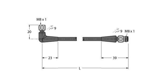 Verbindungsleitung PKWH4M-5-PSGH4M/TFG