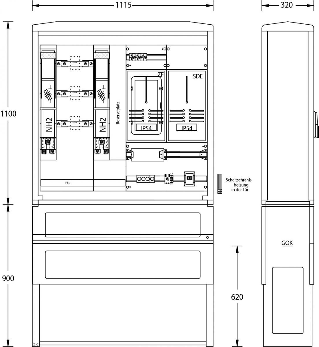 Zähleranschlußsäule WM-ZP-250A Mitnetz Zähleranschlußsäule WM-ZP-250A Mitnetz