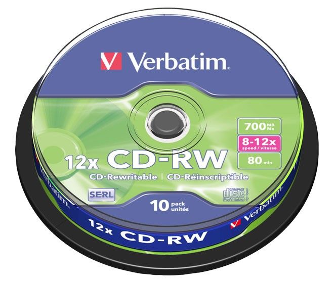 CD-RW 80Min/700MB/8-12x 43480 (VE10) CD-RW 80Min/700MB/8-12x 43480 (VE10)