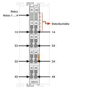 4-Kanal Ausgangsklemme 750-515
